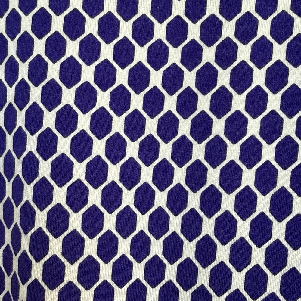 Diane Von Furstenberg “New Julian Two Mini” Blue/White Wrap Dress Size 2 - Picture 7 of 14
